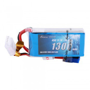 Gens Ace 1300mAh 11.1V 45C 3S1P Lipo Battery Pack with EC3 Plug for RC Plane