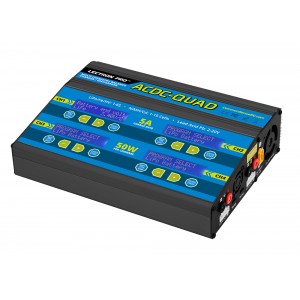 Lectron Pro ACDC-QUAD - Four-Port Multi-Chemistry Balancing Charger (LiPo/LiFe/LiHV/NiMH)