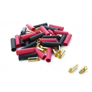 Common Sense RC Bullet Connectors - 3.5mm - 25-Pack - Male, 25-Pack - Female