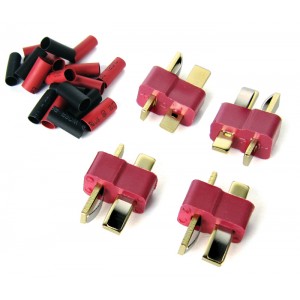 Common Sense RC Deans-type Connectors - 4-Pack - Male