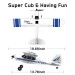 Exhobby Super Cub 500 Beginner Airplane with 6-Axis Gyro System and 500mm Wingspan (761-3) RTF