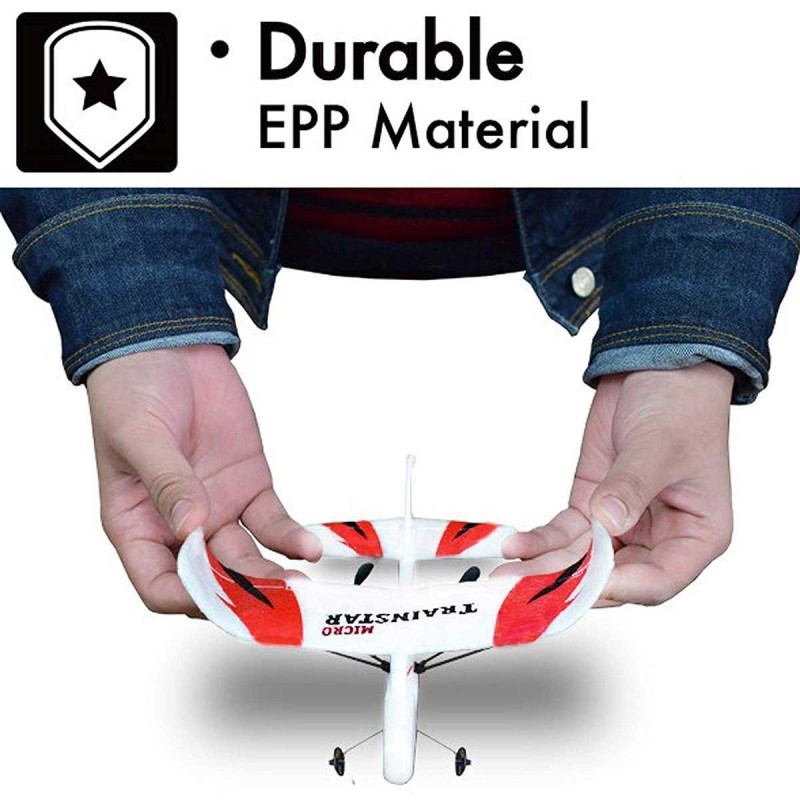 Exhobby Traninstar Micro Mini Airplane Good for Indoor Flight and Easy to be Charged (781-2) RTF