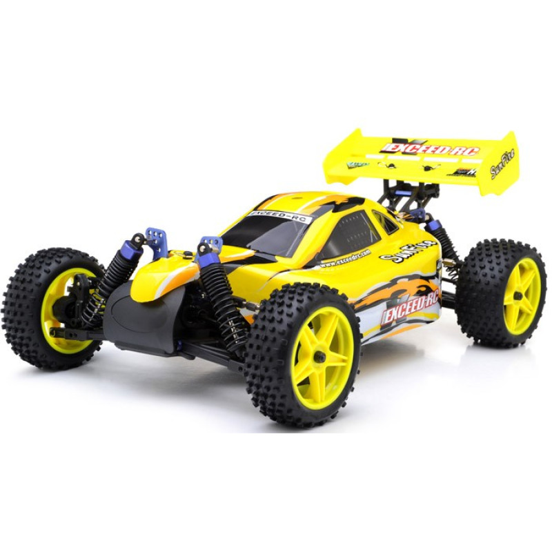 Exceed Off Road Buggy Radio Car 1/10 2.4Ghz Exceed RC Electric SunFire RTR Off Road Buggy (Baha Yellow) RC Remote Control