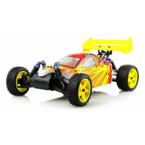 Exceed RC Off Road Buggy Radio Car 1/10 2.4Ghz Electric Powered SunFire RTR Ready to Run Off Road Buggy Fire Red RC Remote Control Car