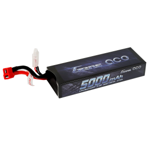Gens ace 5000mAh 7.4V 50C 2S1P HardCase Lipo Battery Pack 21# with Deans Plug