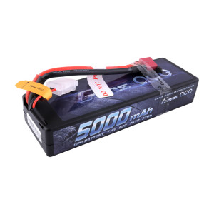 Gens ace 5000mAh 7.4V 50C 2S1P HardCase Lipo Battery Pack 24# with Deans Plug