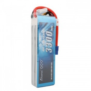 Gens ace 3300mAh 14.8V 45C 4S1P Lipo Battery Pack with EC3
