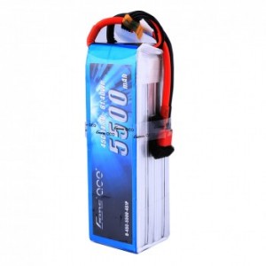 Gens ace 5500mAh 14.8V 45C 4S1P Lipo Battery Pack with Deans Plug