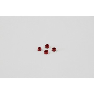 Kyosho Al Friction Mount Collar (3.0mm/Red/4pcs)