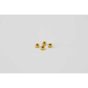 Kyosho Al Friction Mount Collar (4.0mm/Gold/4pcs)