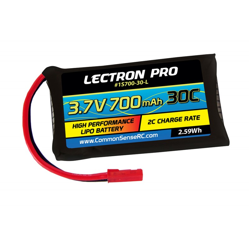 Lectron Pro™ 3.7V 700mAh 30C Lipo Battery with JST Connector for LaTrax Alias Quadcopter