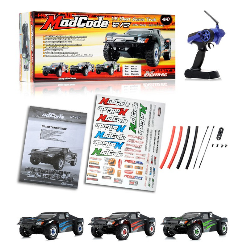Madcode 1/8Th Short Course Racing Edition Brushless ARTR RC Rally Truck Car BLUE 