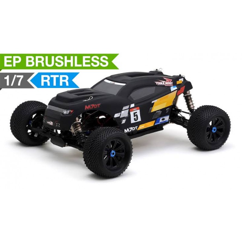 Team Energy M7DT 1/7 Scale Brushless Powered Ready to Run Racing Desert Buggy Dimension GT3X AFHDS 2.4ghz 3 Channel Radio System RC Remote Control