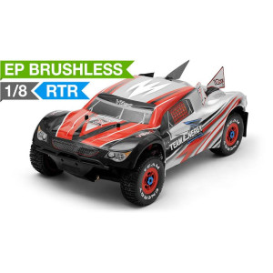 Team Energy V8SC 1/8th Scale Brushless Powered Ready to Run Racing Short Course Truck with Dimension GT3X AFHDS 2.4ghz 3 Channel Radio System RC Remote Control Radio Truck