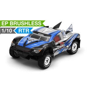 Team Energy D10SC 1/10th Scale Brushless Powered Ready to Run Racing Short Course Truck with Dimension GT3X AFHDS 2.4ghz 3 Channel Radio System RC Remote Control Radio Truck