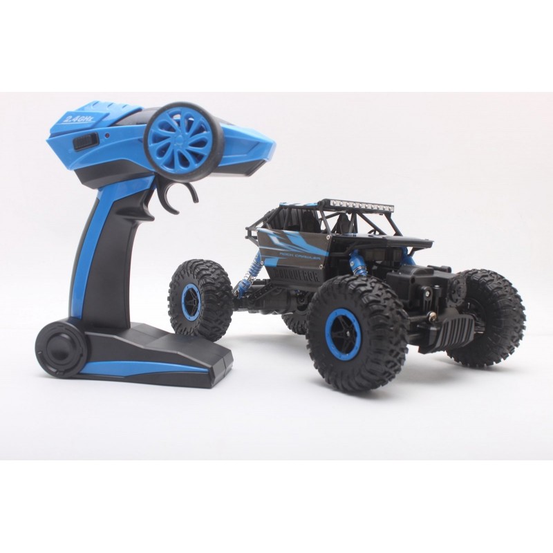 HB666 Toys 2.4GHz 4WD 1/18 Scale 4x4 Rock Crawler Off-road Vehicle RTR HB-P1801 - Blue